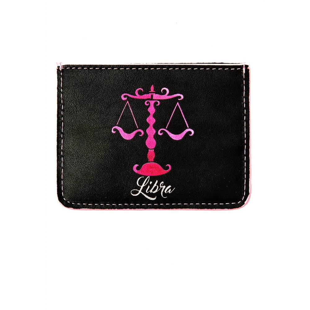 NEW EMM KUO horoscope libra cardholder in black